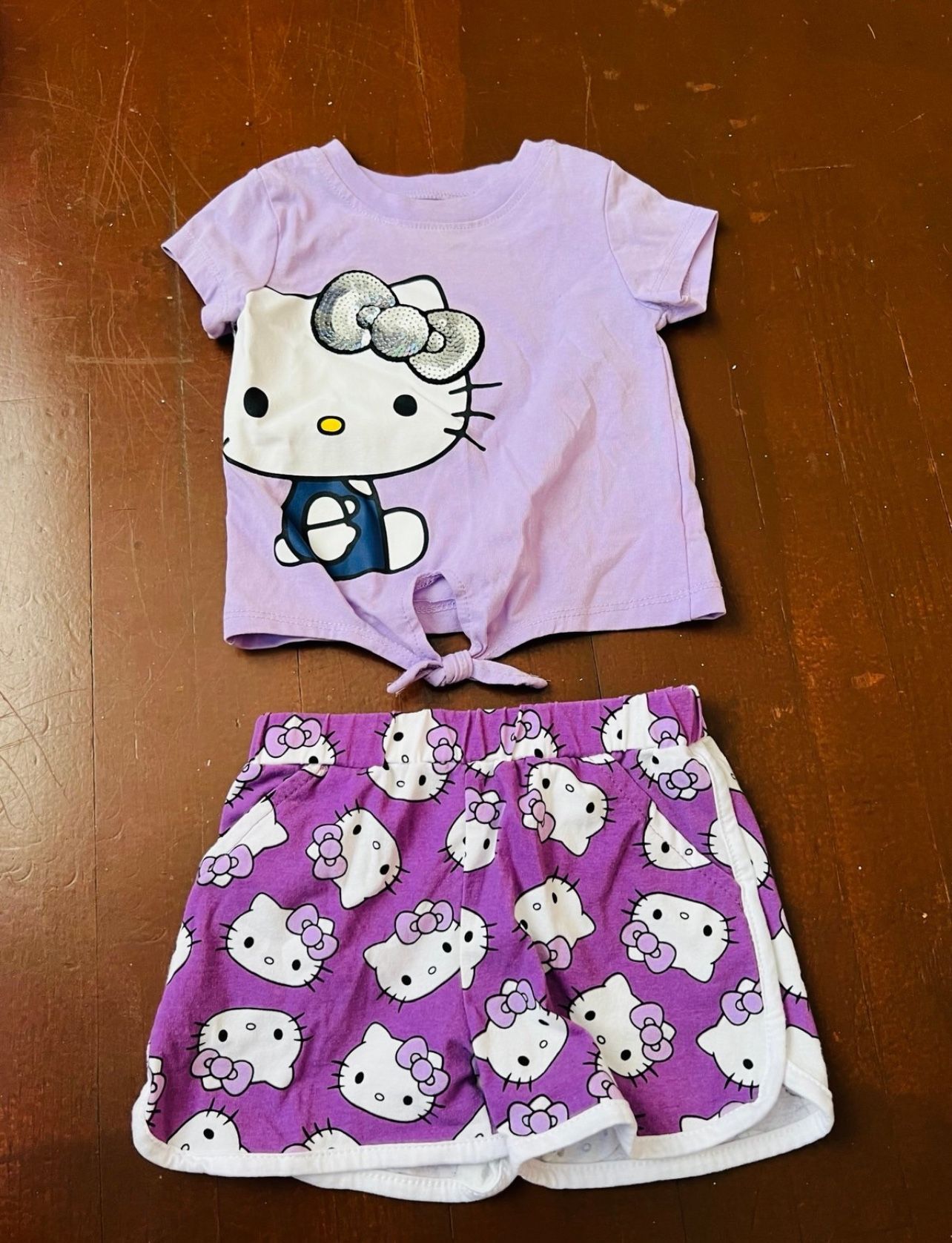 Hello Kitty babygirl purple two piece outfit