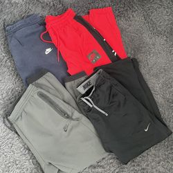 Men Size Large Nike Tech Joggers Sweatpants Bundle lot of 4 