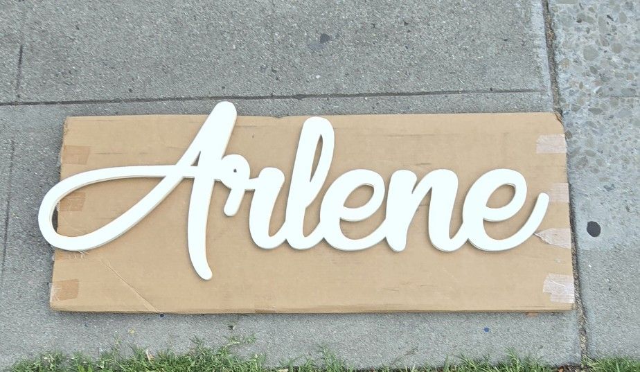 Wooden Ailine Sign 