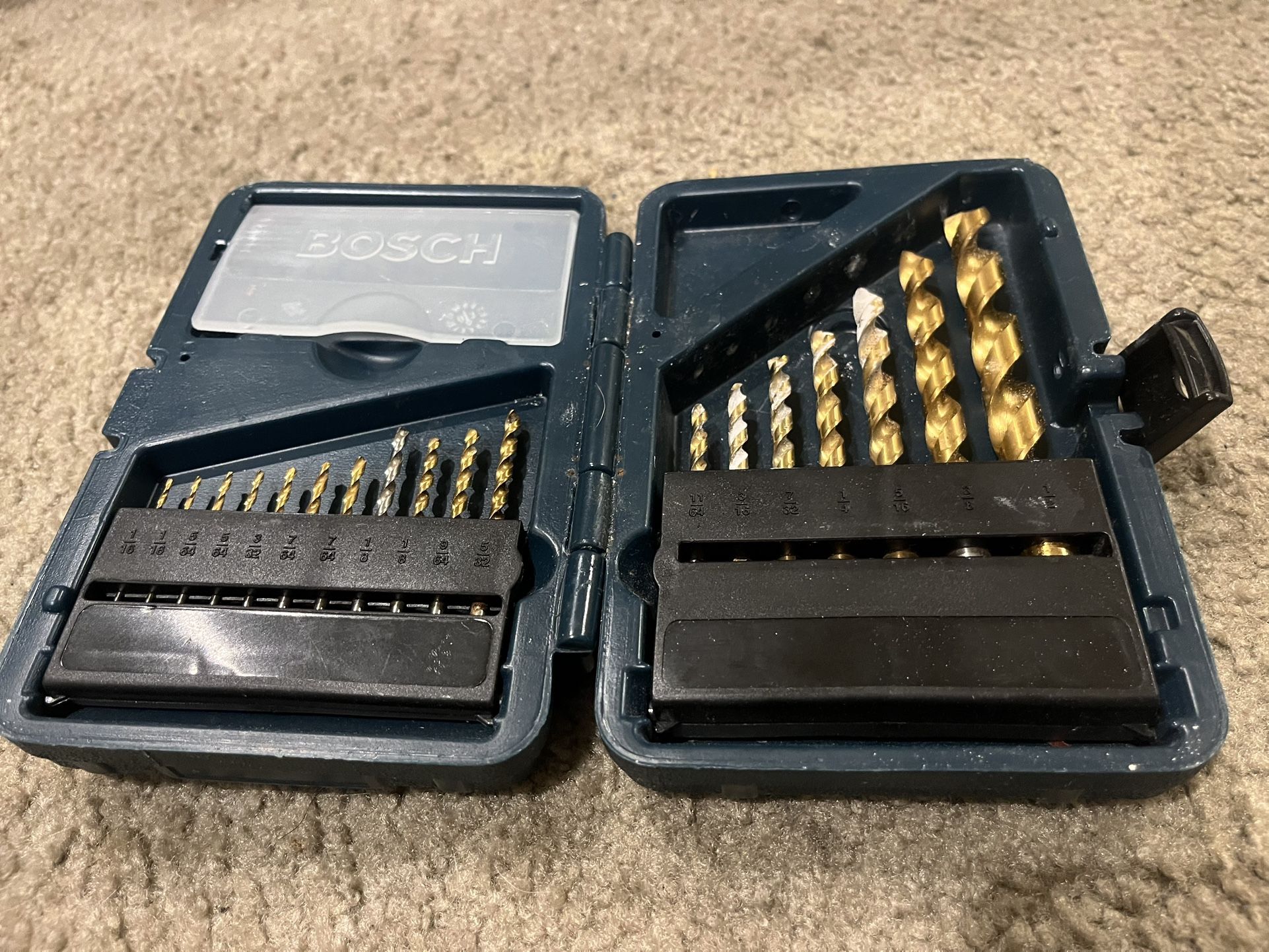Bosch TI18 18-Piece Titanium Twist Drill Bits