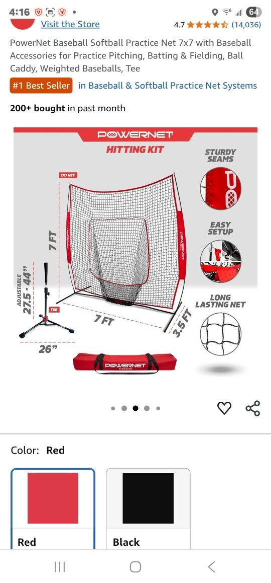Price Is Firm.. Brand New..PowerNet Baseball Practice Net