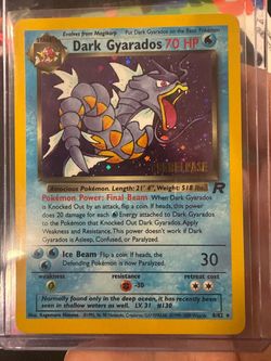 Dark Gyarados Holo Prerelease Pokémon Card 8/82