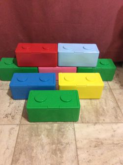 CHUBS STACKABLE LEGO CONTAINERS GREEN
