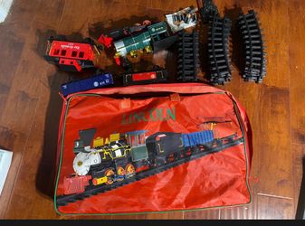 Vintage Lincoln 4067 Battery Train Set D&RGW 4112 Rio Grande 18 Track Works