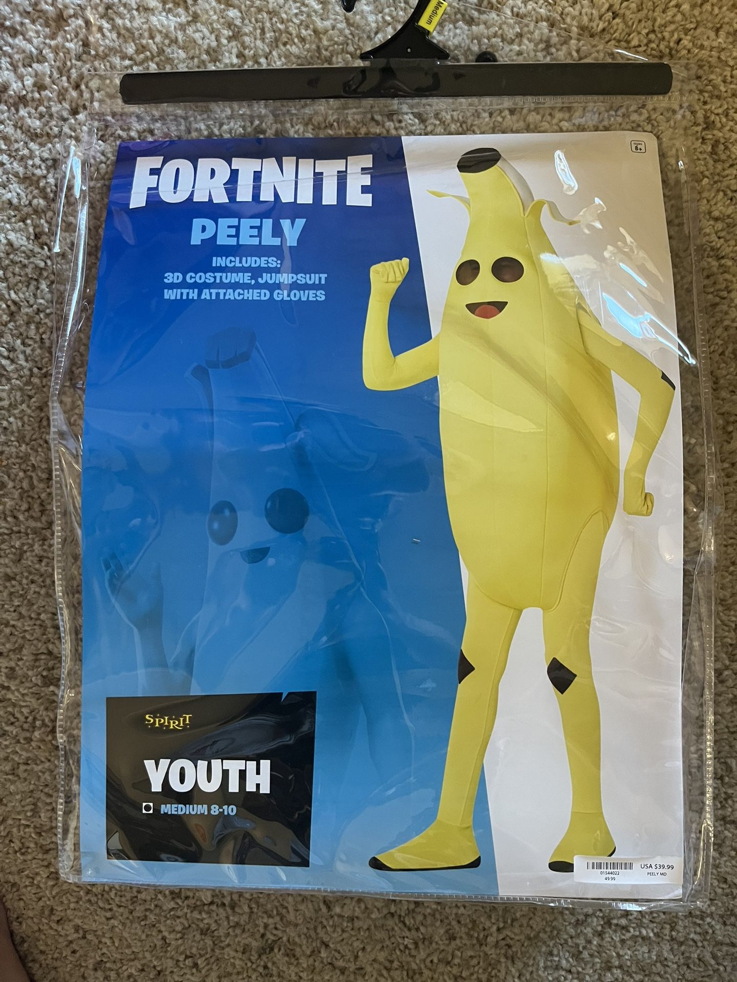 Fortnite Peely Costume - Kids Size 8/10 Medium