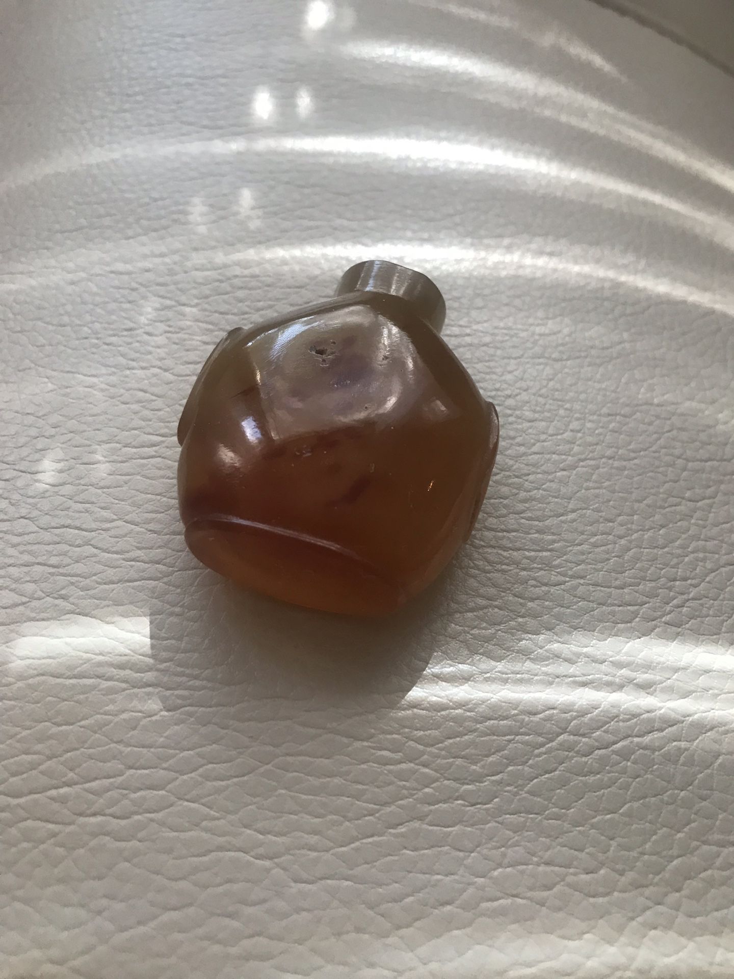Chinese antique agate snuff bottle 1.75 inch