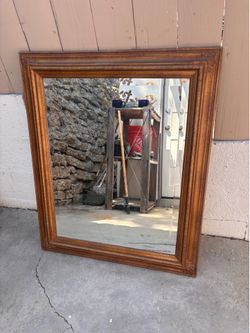 Gold vintage mirror