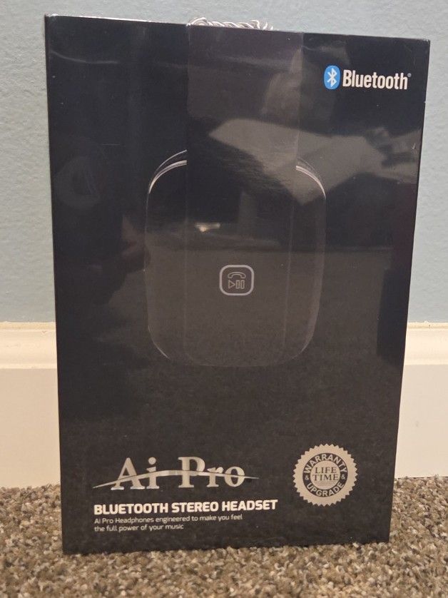 AI Pro 200Plus Wireless Bluetooth Noise-Cancelling Headphones (Retail at $499) - Black