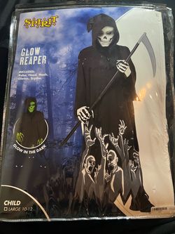Spirit Glow Reaper Halloween Costume Child Large