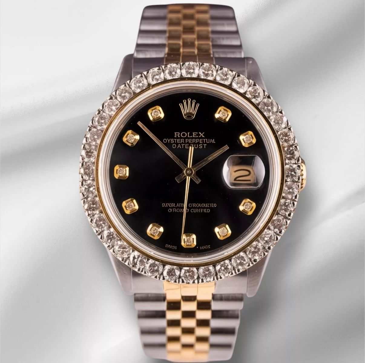 Rolex 36mm Diamond Dial & Bezel