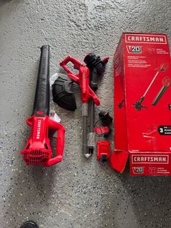 Craftsman 20v combo kit with 200cfm blower, 10” string trimmer, 2Ah battery and charger NEW