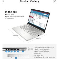 HP “14 Touchscreen Laptop *Like New*