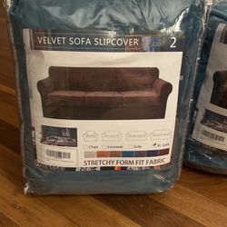 Velvet Sofa Slipcover 