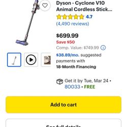 Dyson Vacuum 