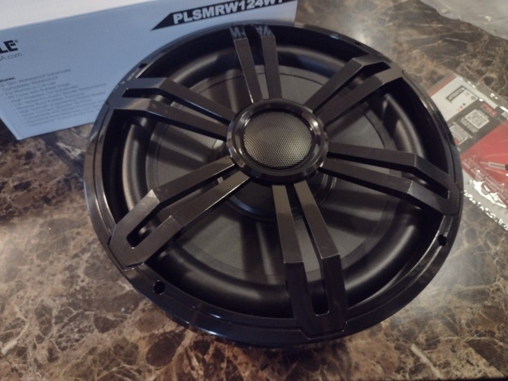 New Pyle 12" Slim Shallow Mount Marine Grade Subwoofer $40 Each