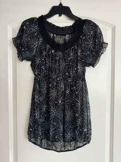 Sheer Maternity Blouse 