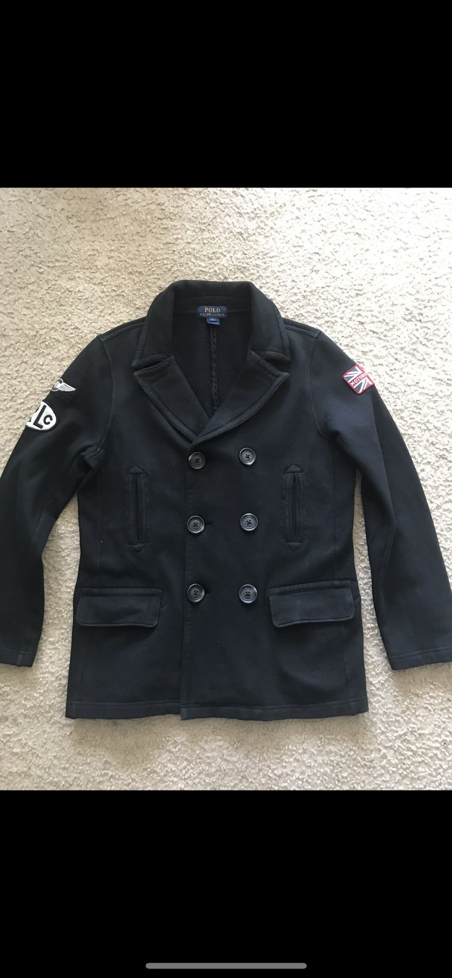 Boys Polo Peacoat (size Large)