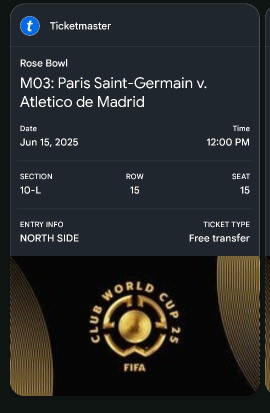 FIFA Club World Cup Tickets