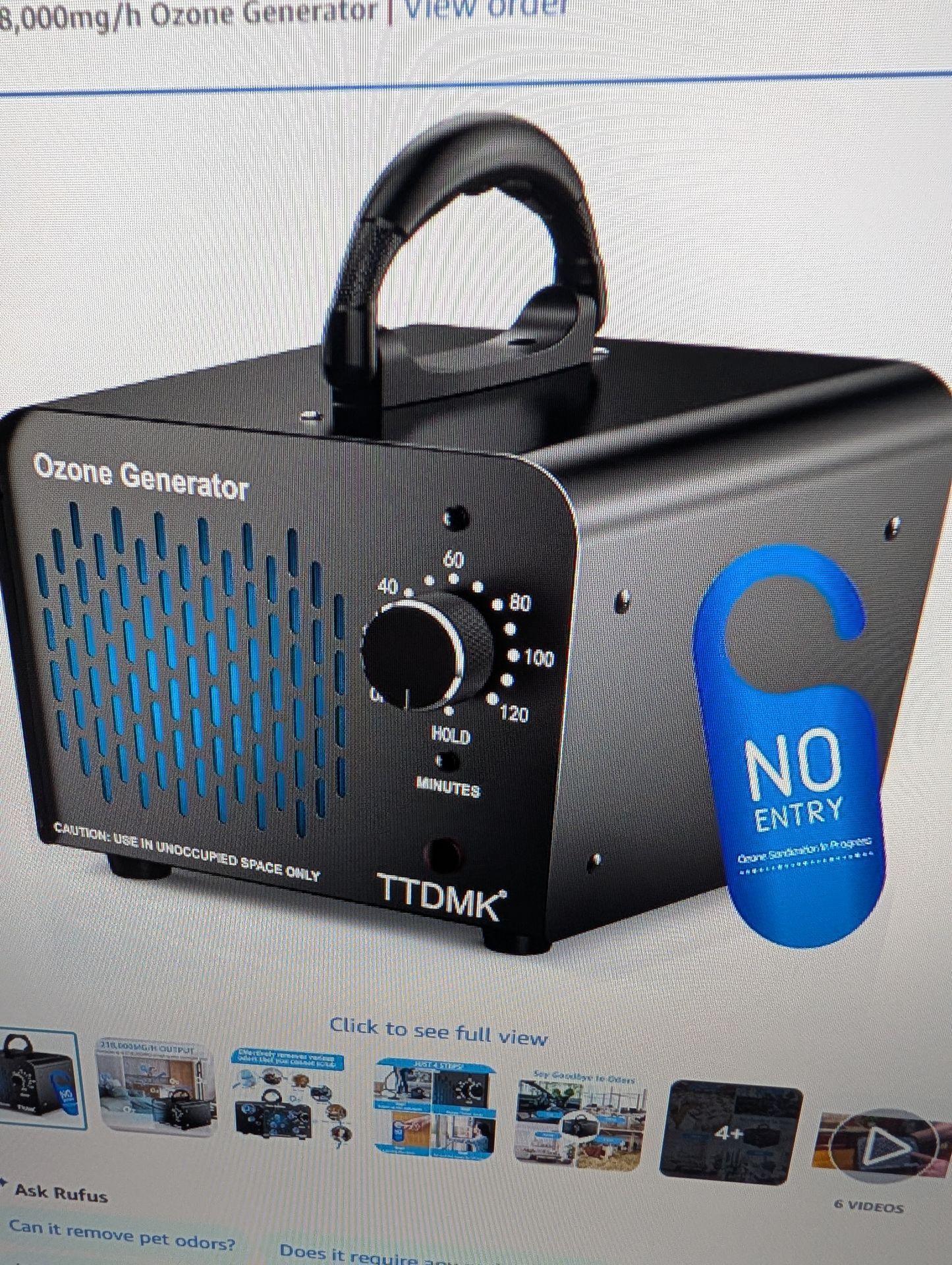 I have 2 brand new Ozone generators both for 80.00