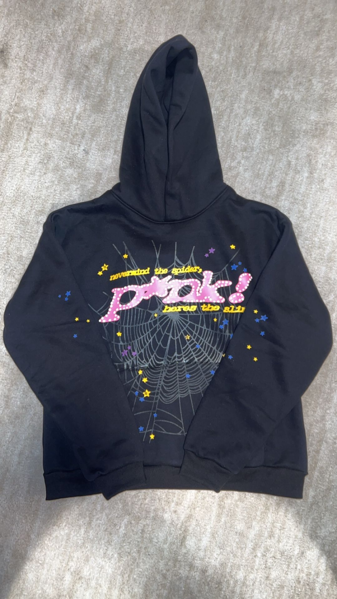 Sp5der P*nk Hoodie ‘Black’