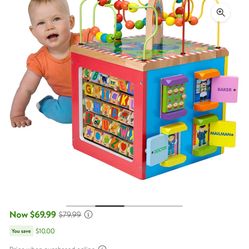 Wooden Activity Cube New 