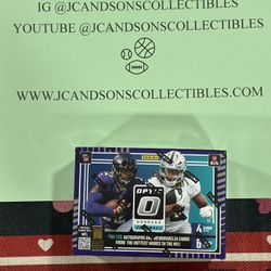 2025 Panini Donruss Optic Football NFL Blaster Box Purple Shock Parallels Sealed