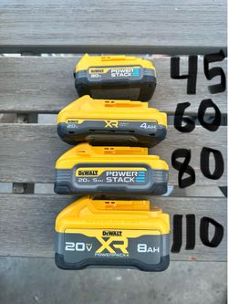 New 20v dewalt power stack battery $45 n up firm