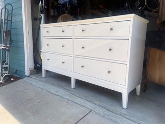 White 6 Drawer Dresser
