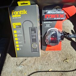 Fanttik ×8 Apex Air Inflator For Car  And Abu Garcia MAX BLACK MAX BMAX5LP