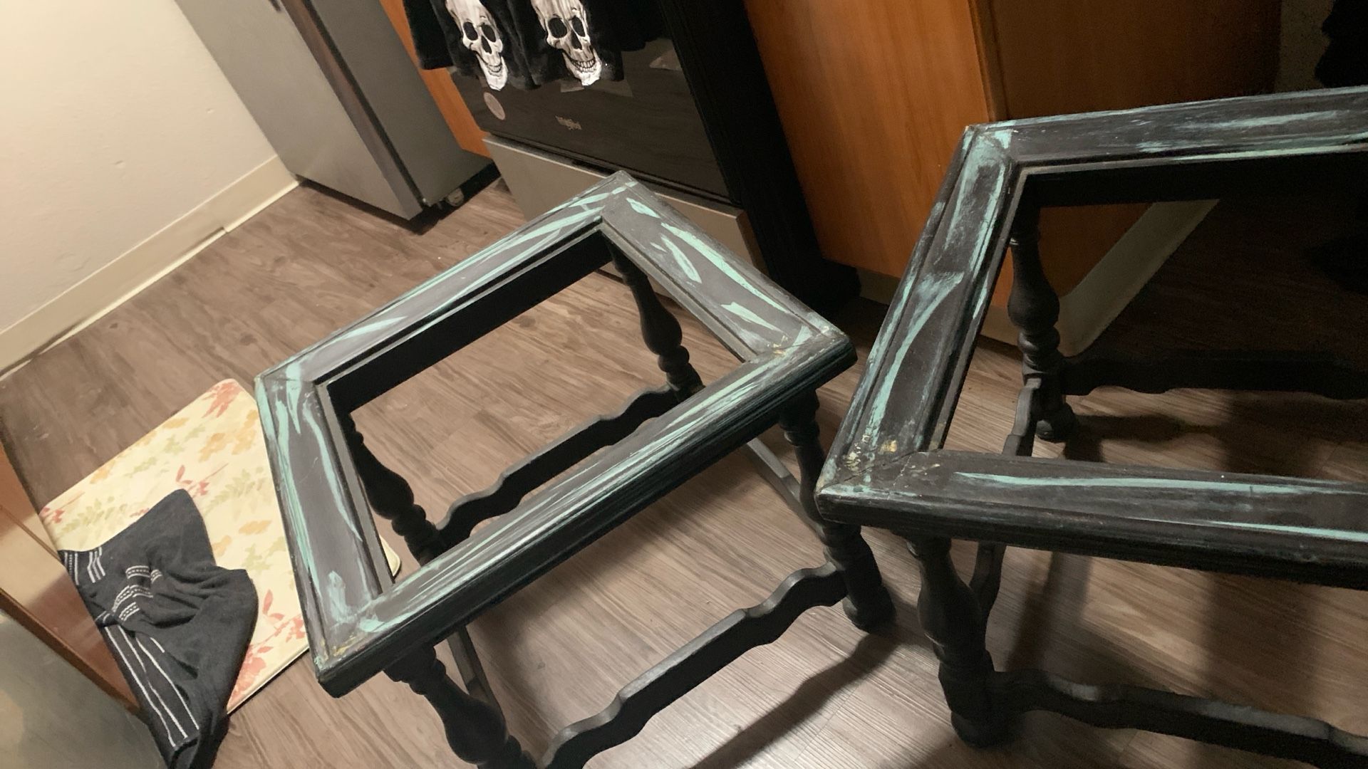 Antique Cute As Hell Pair Of Coffee Tables