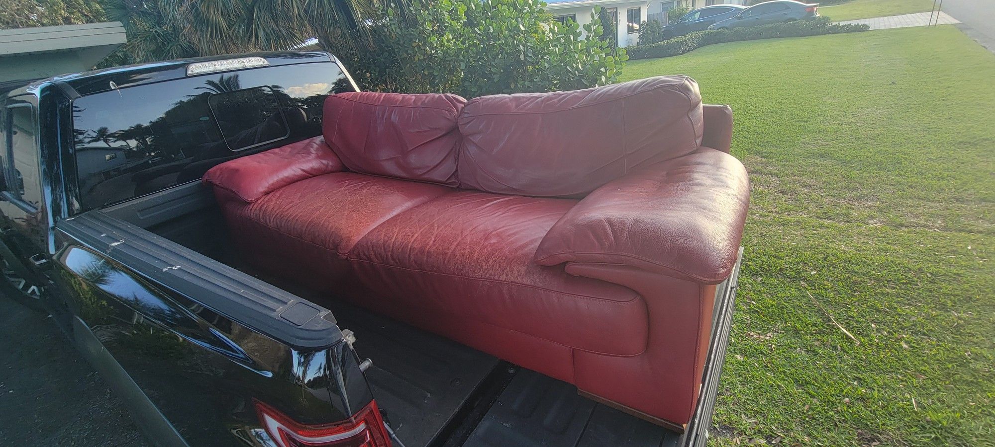 Red Leather Couch