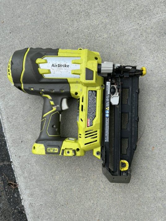 Ryobi 16 Guage18volt Nail Gun Airstrike Technology Lightly Used