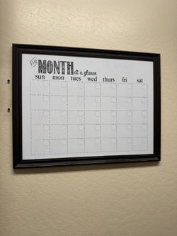 Wipe Board Calendar