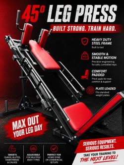 LEG PRESS HACK SQUAT MACHINE EXERCISE - FREE DELIVERY