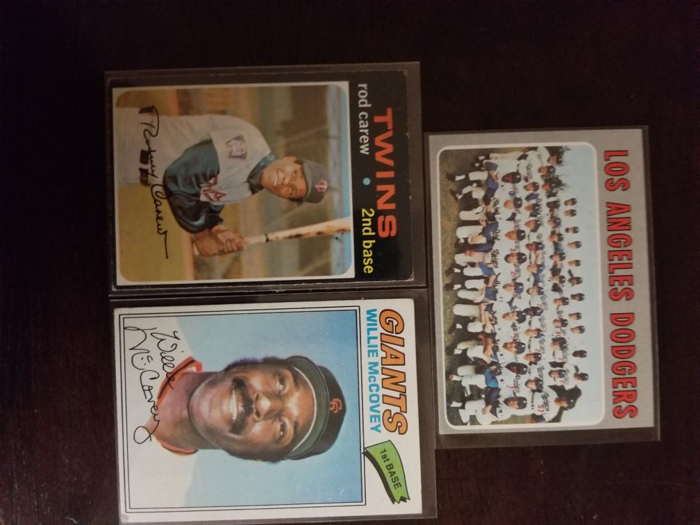 70s Baseball 3 Card lot.