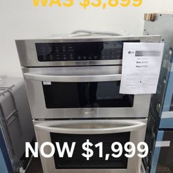 0 Credit Needed For Financing !! 30 IN Combination Double Electric Smart Wall Oven W/Convection 