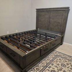bed frame with cabinets from Value city furniture 