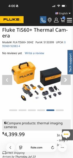Fluke Thermal Camera
