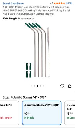 Metal Jumbo Straws