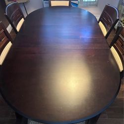 Mahogany Dining Table With Chairs
