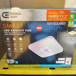 Smart Exhaust Fan LED Light Night Light Humidity Sensor Motion Sensor Dimmable Bluetooth Speaker 