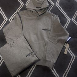 Essentials Dark Oatmeal Hoodie