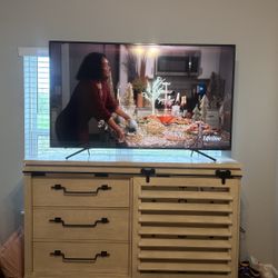 Dresser And  65’ Tv With Roku $450 Moving