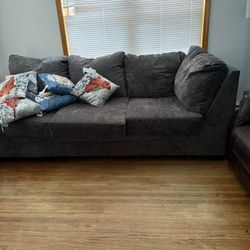 Suede Couch