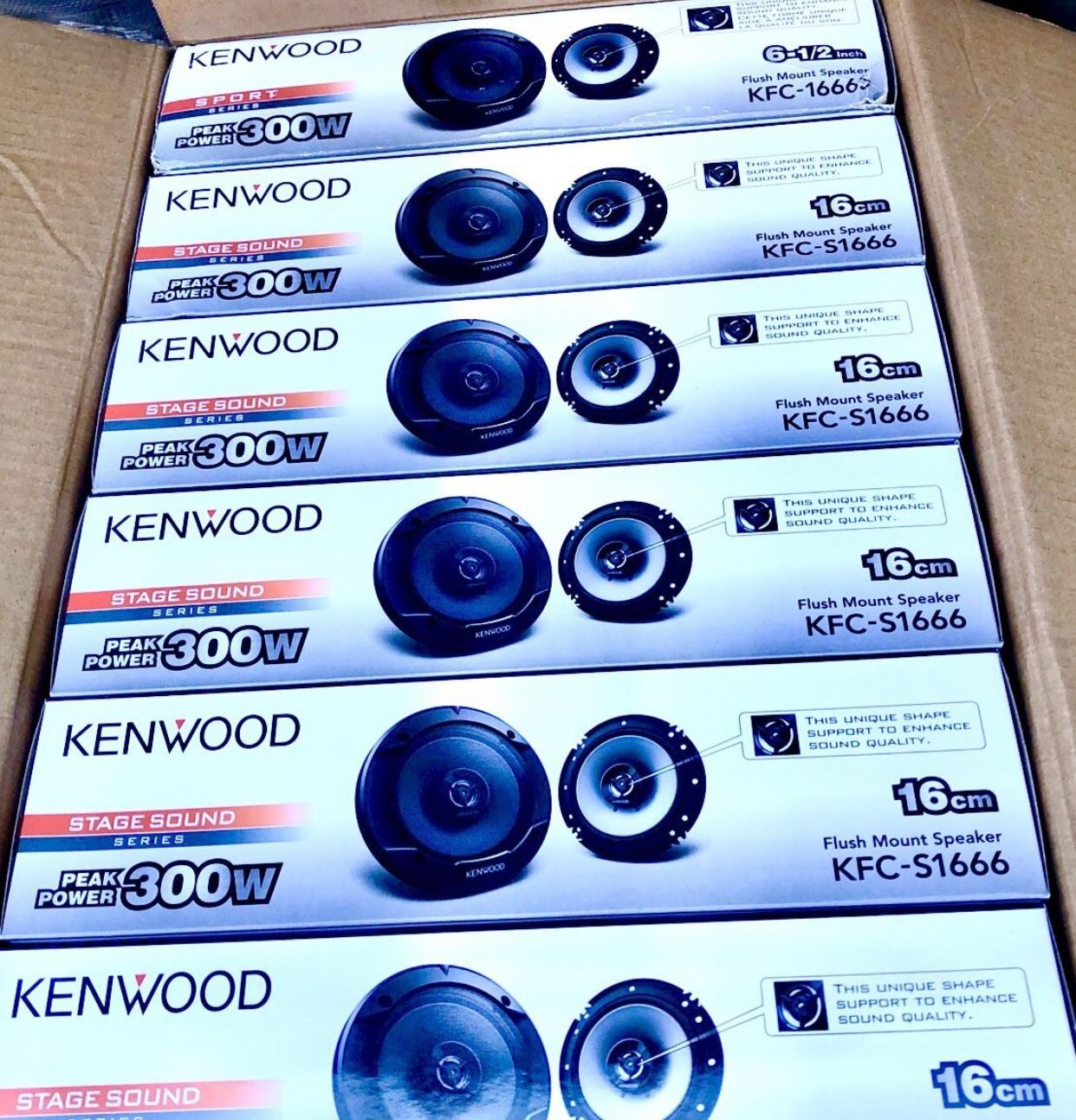 Kenwood 6-1/2 Car Audio Speakers New