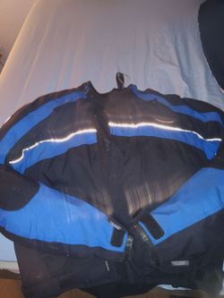 Large motorcycle blue and black strip reflectors