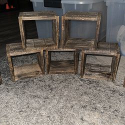Wood Squares Blocks  