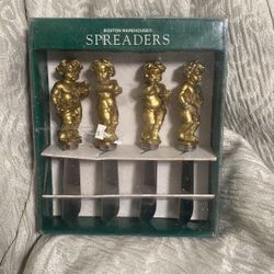 Vtg. 1995 Boston Warehouse Cherubs Cheese Spreaders.