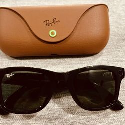 Ray Ban Meta Wayfarer Standard (Gen 1) Matte Black with Polarized 