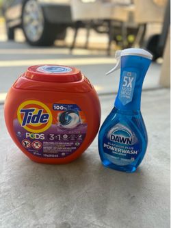Tide pods and dawn power spray